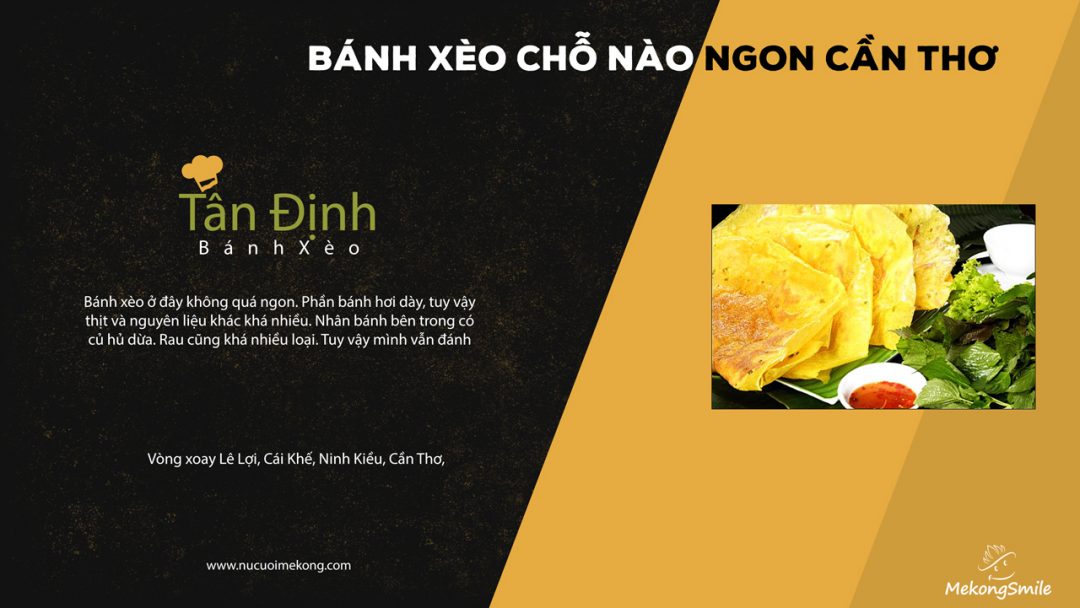 Bánh xèo Tân Định Cần Thơ