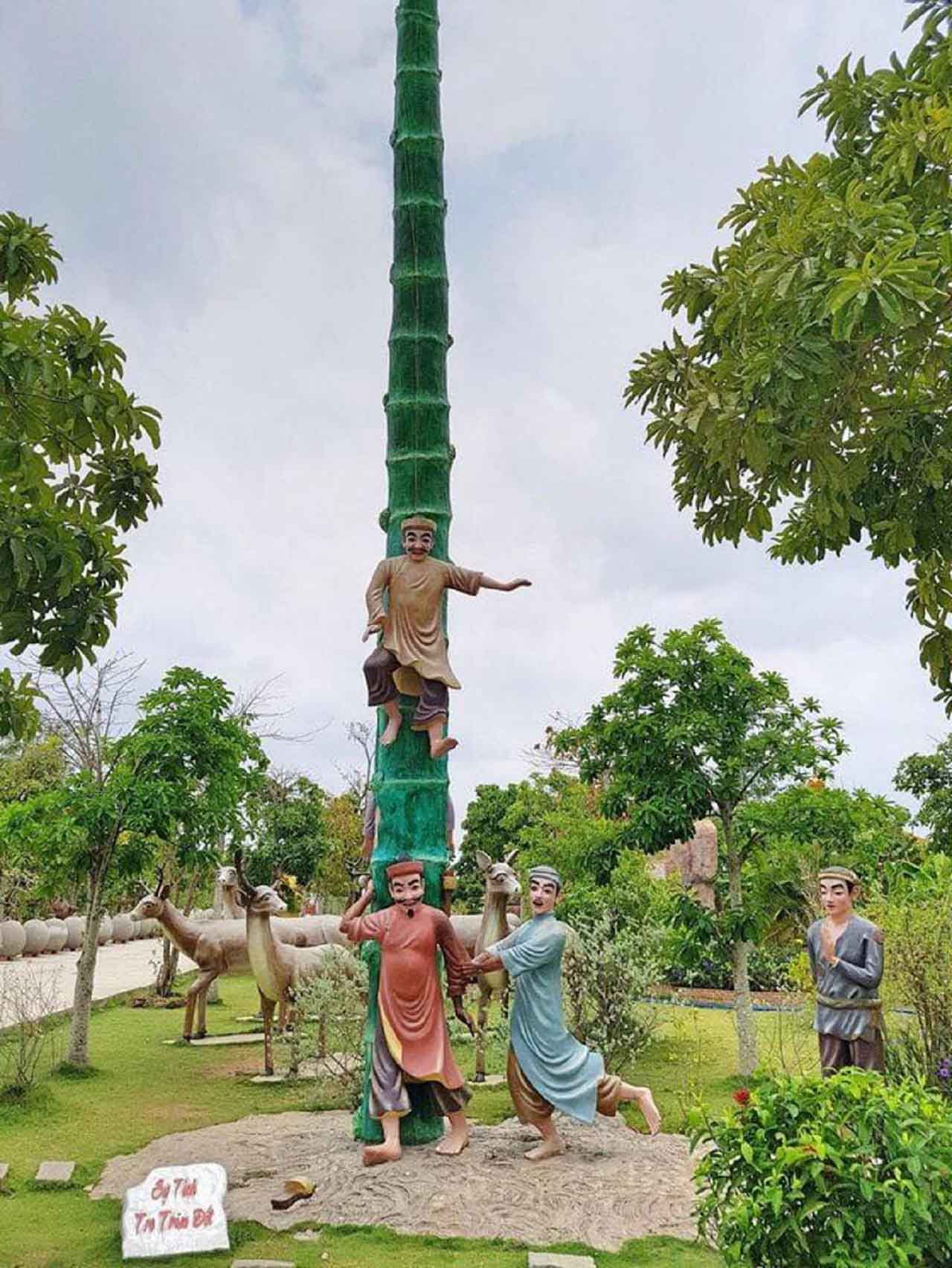 Cây tre trăm đốt độc đáo tại chùa Phật Học 2 Sóc Trăng