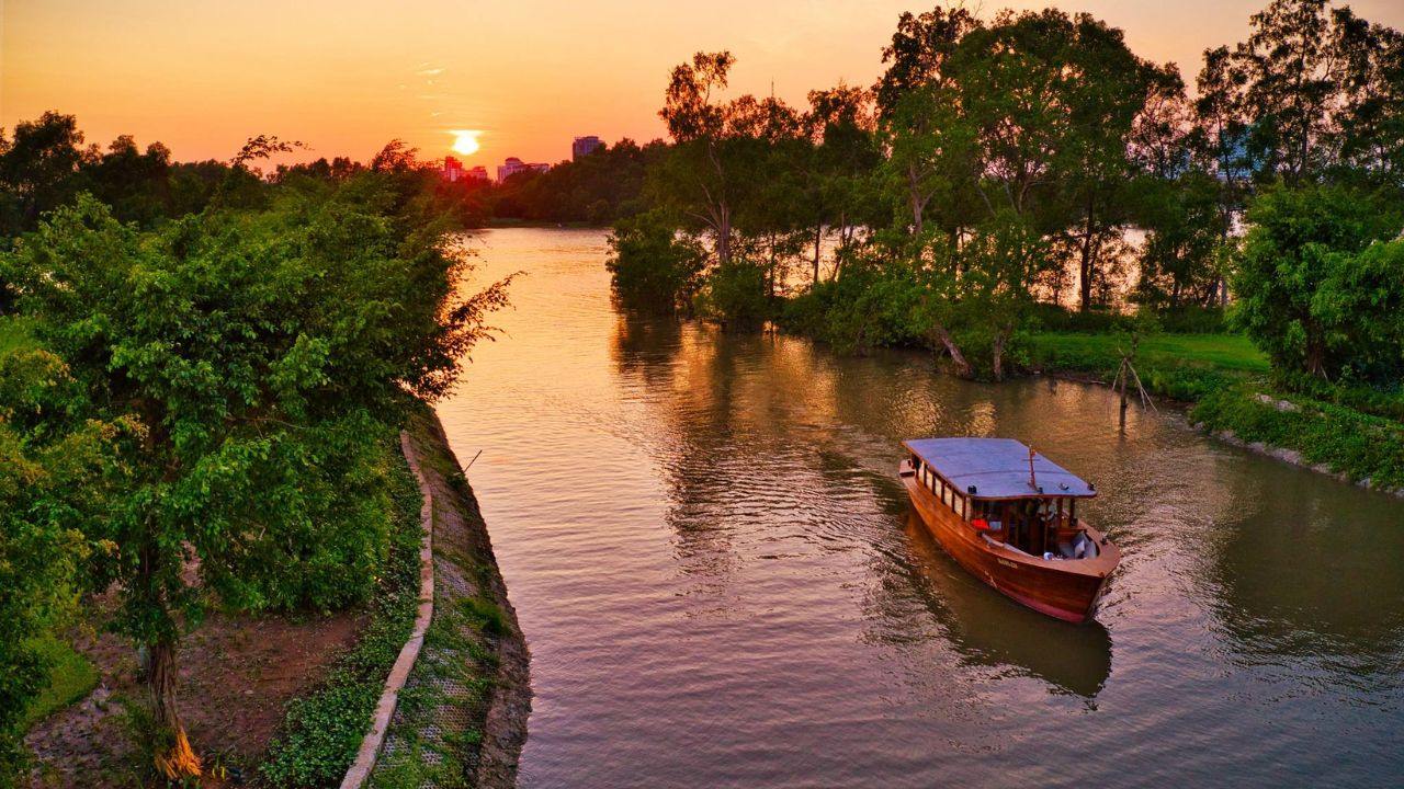 legacy mekong sunset view